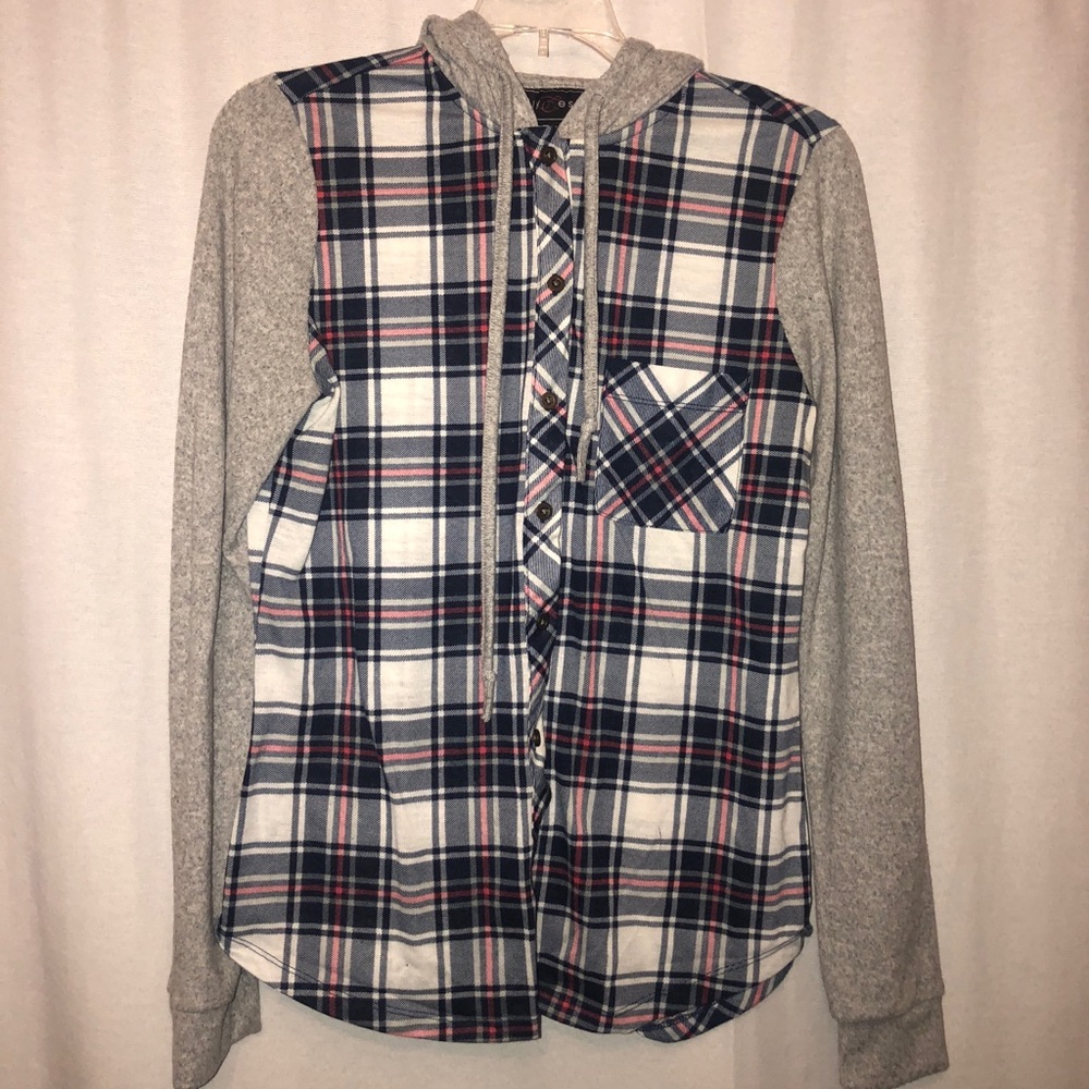Cute hooded flannel